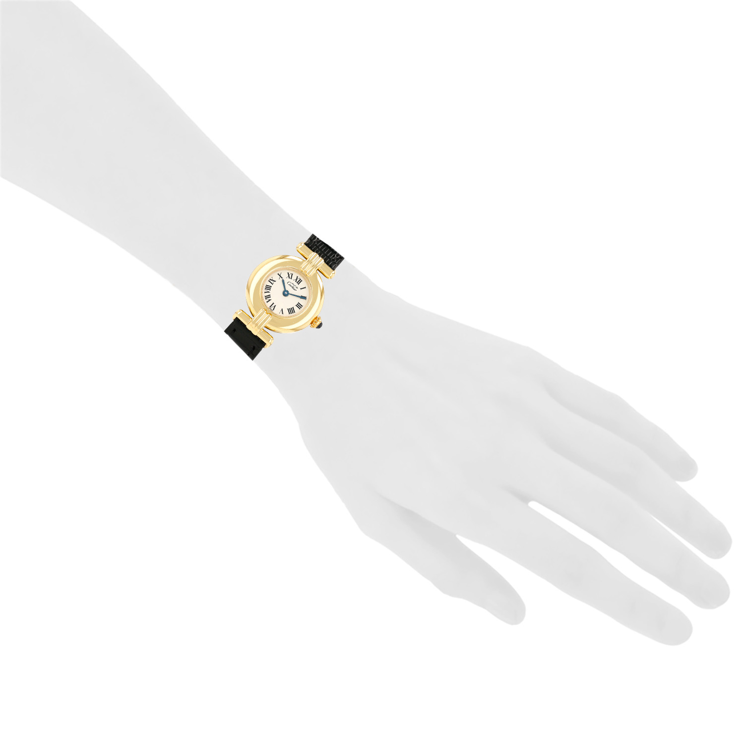 Orologio Cartier Must Colisée in vermeil Ref: Cartier - 590002  Circa 1990 - Detail D1