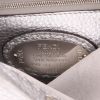 Borsa Fendi  Peekaboo mini  in pelle martellata argentata - Detail D2 thumbnail