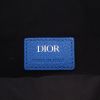 Dior  Saddle shoulder bag  in blue grained leather - Detail D2 thumbnail