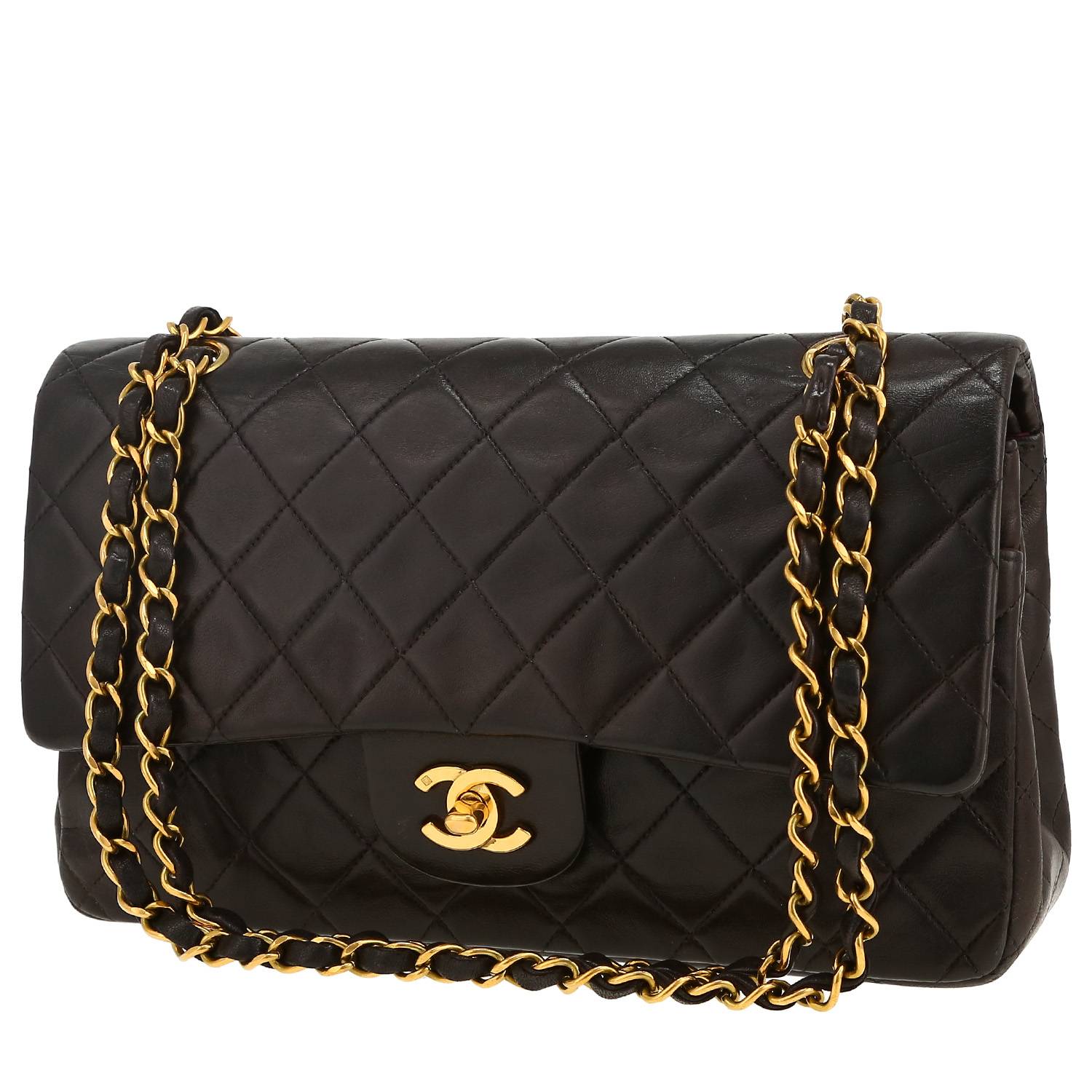 Sac à main Chanel  Timeless Classic en cuir matelassé noir