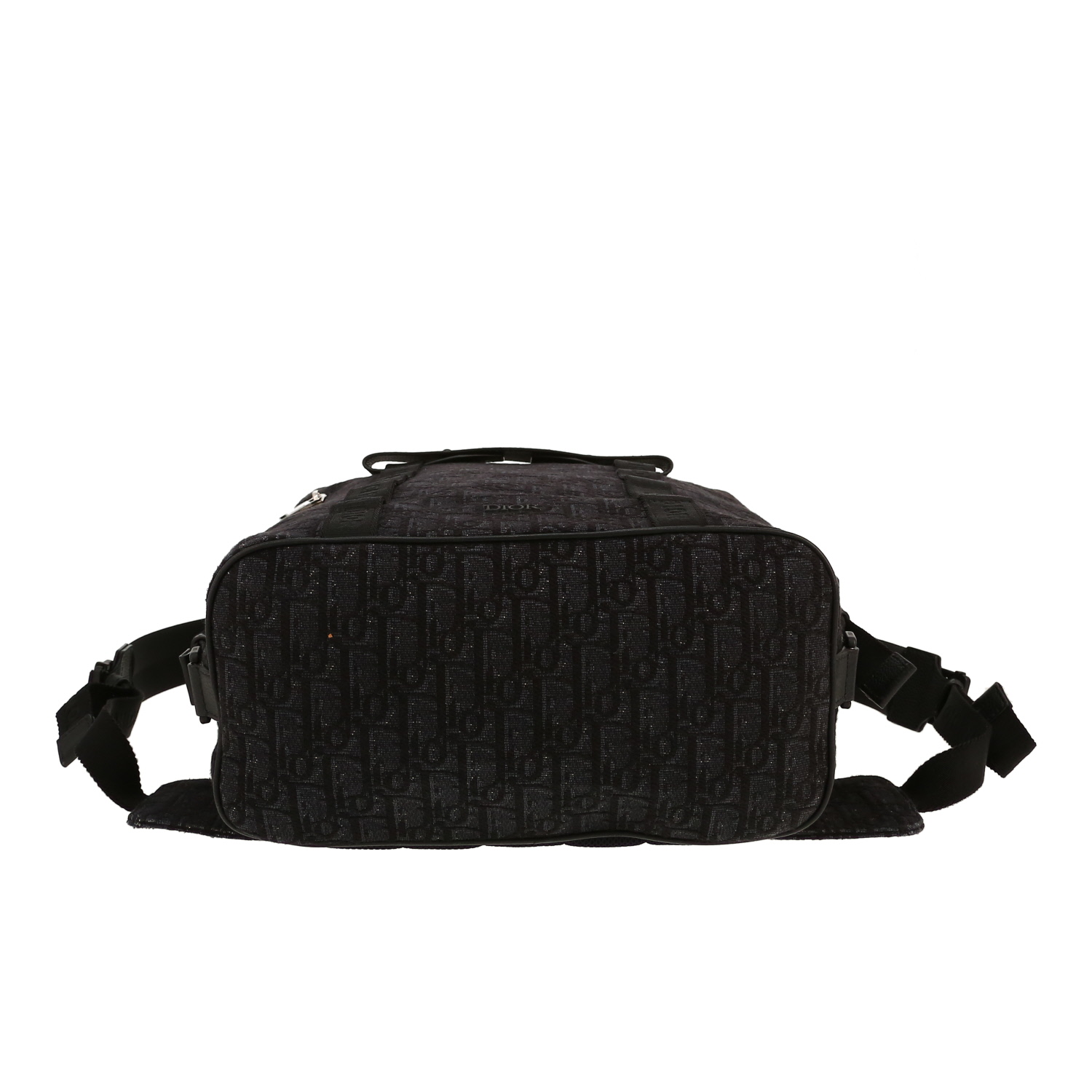 Dior   backpack  in black and grey monogram canvas Oblique - Detail D1