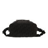 Mochila Dior   en lona Monogram Oblique negra y gris - Detail D1 thumbnail