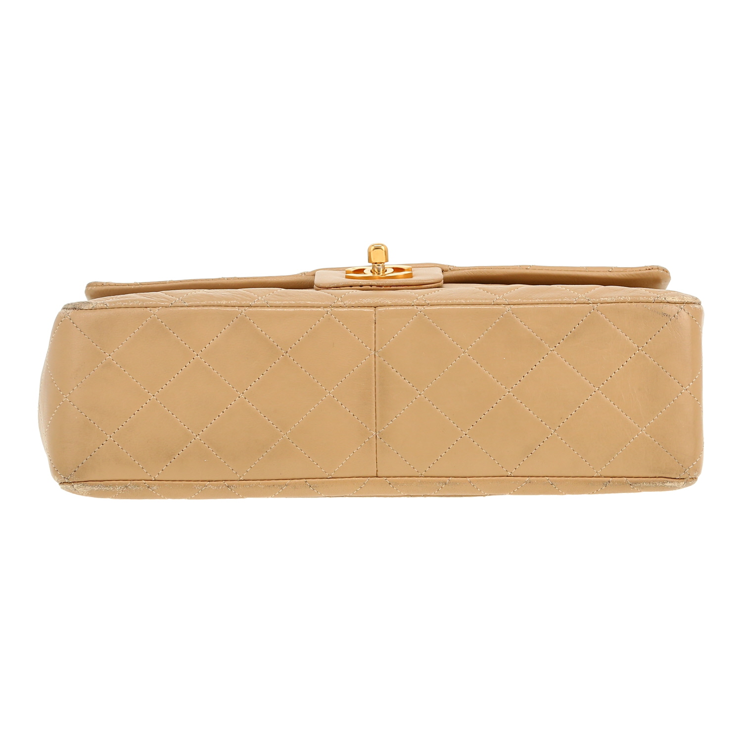 Chanel  Timeless handbag  in beige quilted leather - Detail D1