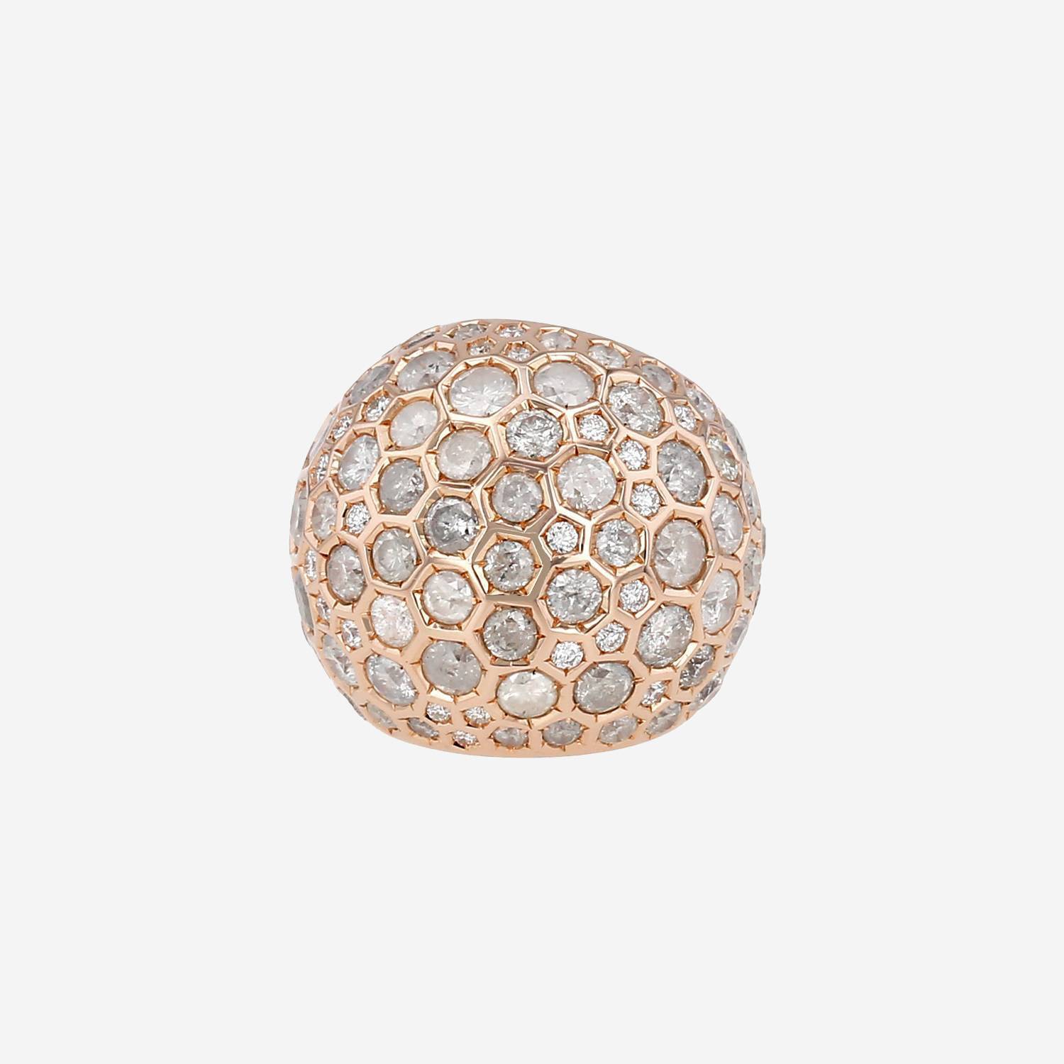 Bague De Grisogono  en or rose et diamants Icy