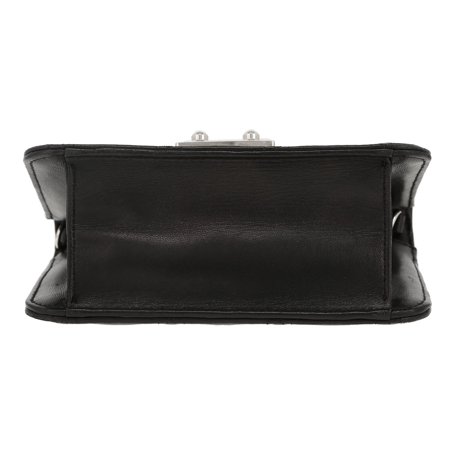 Bolso bandolera Dior Miss Dior modelo pequeño en cuero cannage negro - Detail D1