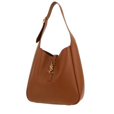 Saint Laurent  5 à 7 small model  handbag  in brown grained leather