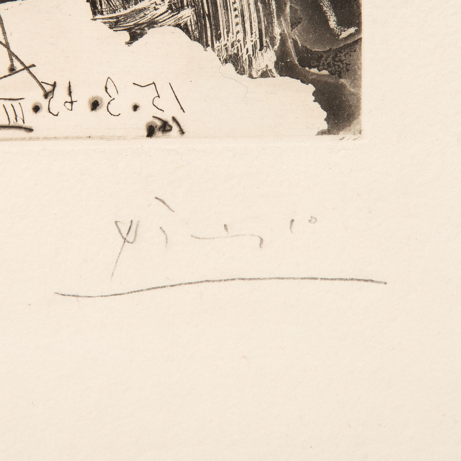 Pablo Picasso (1881-1973), Dans l'Atelier - 1965 - Detail D3