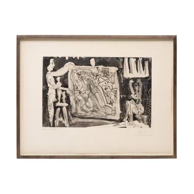Pablo Picasso (1881-1973), Dans l'Atelier - 1965