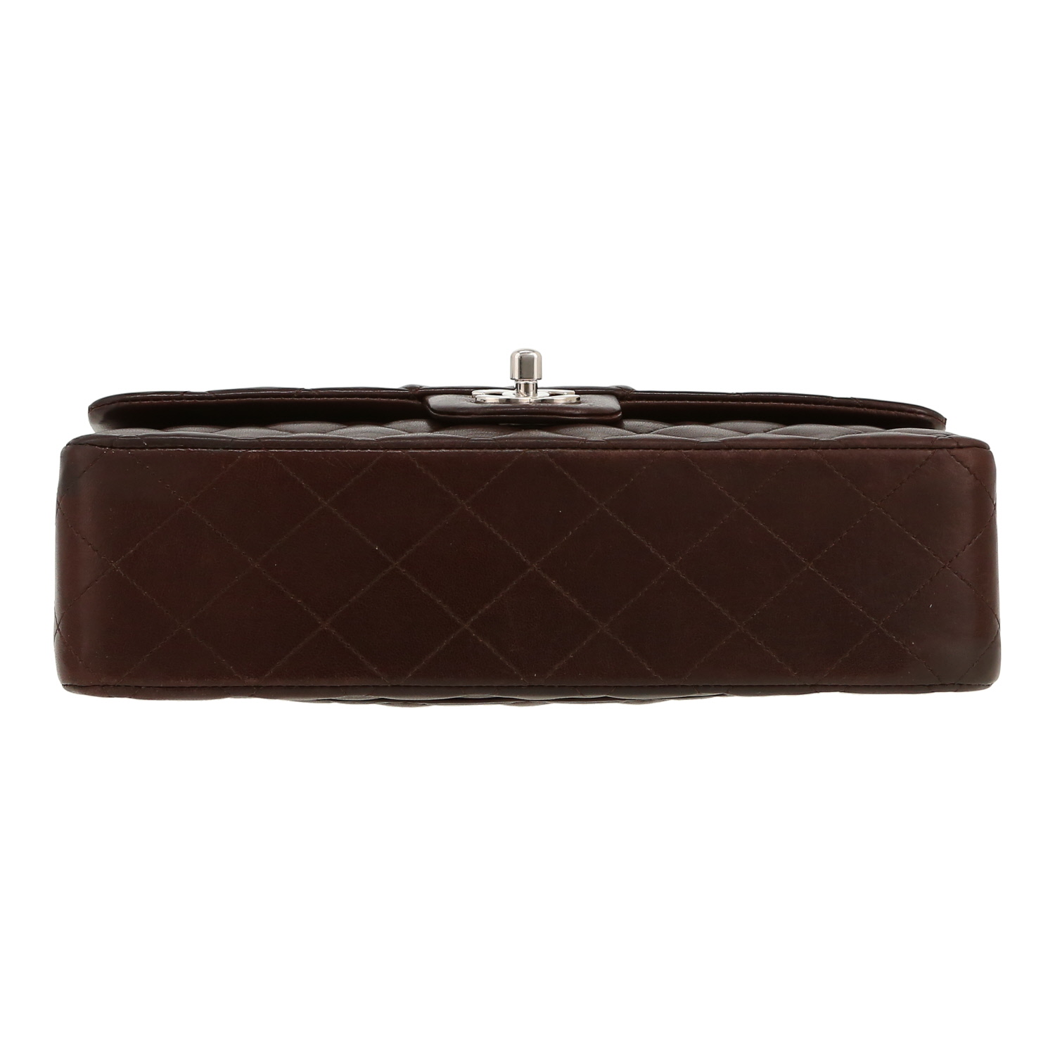 Chanel  Timeless Classic handbag  in brown quilted leather - Detail D1
