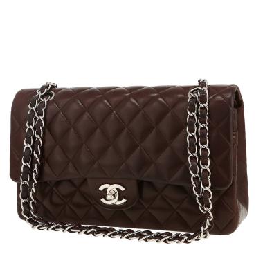 Chanel  Timeless Classic handbag  in brown quilted leather