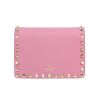 Borsa a tracolla Valentino Garavani  Rockstud in pelle rosa - Detail D4 thumbnail