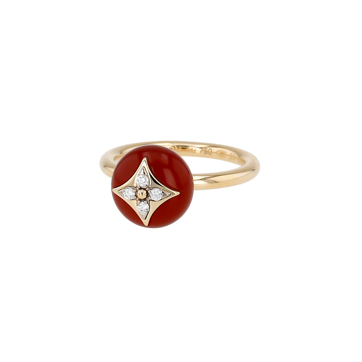 Louis Vuitton Color Blossom ring in pink gold, diamonds and cornelian - 00pp