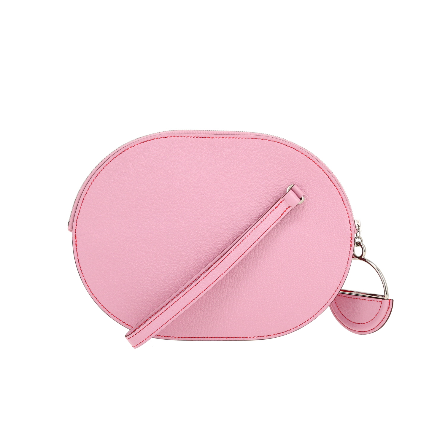 Hermès  In-The-Loop pouch  in Rose Confetti Mysore leather - Detail D4