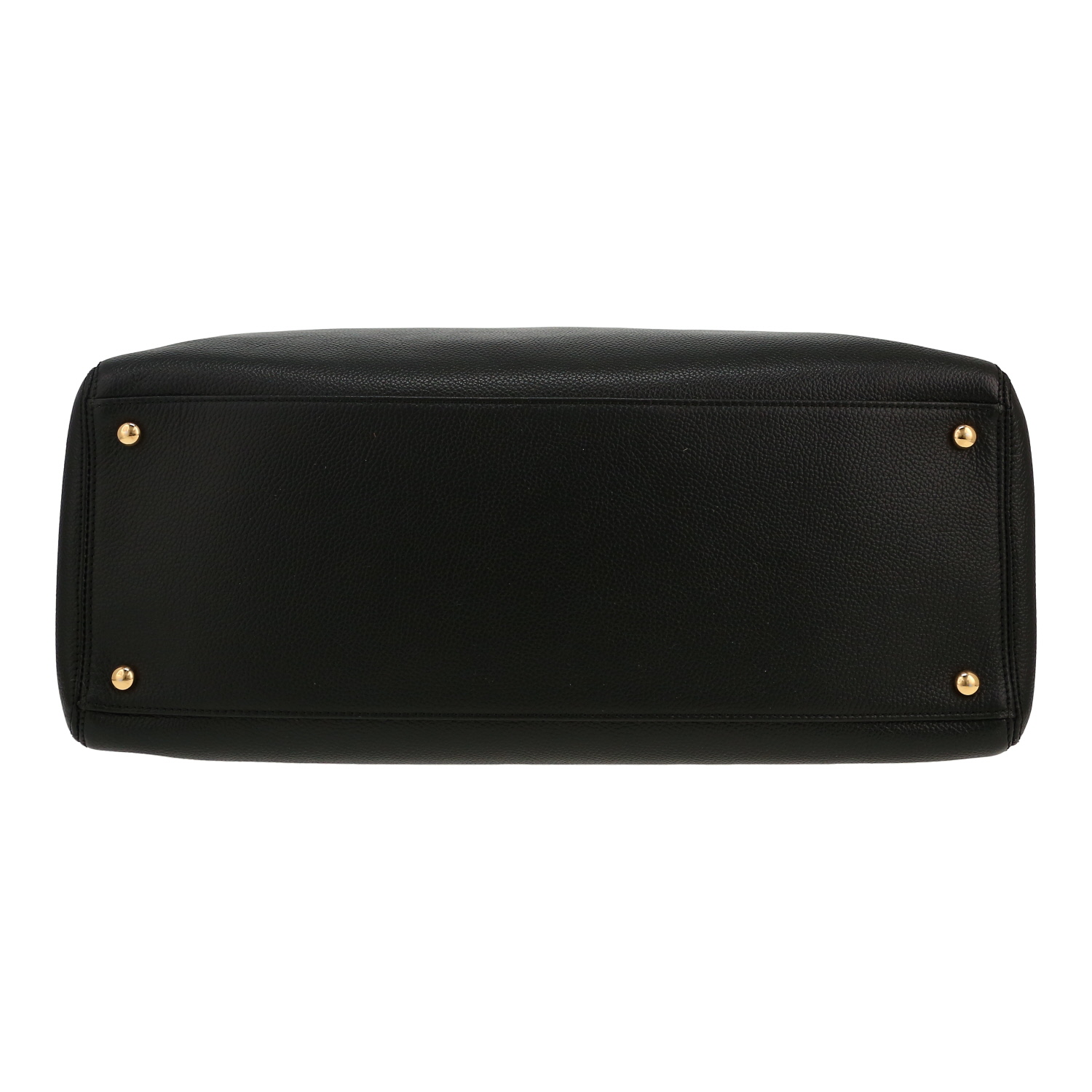Sac à main Chanel Executive en cuir grainé noir - Detail D1