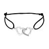 Bracciale Dinh Van Double coeurs R13 in oro bianco - 00pp thumbnail