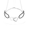 Bracciale Dinh Van Double coeurs R13 in oro bianco - 360 thumbnail
