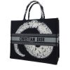 Sac cabas Dior  Book Tote en toile bleu-marine et blanche - 00pp thumbnail
