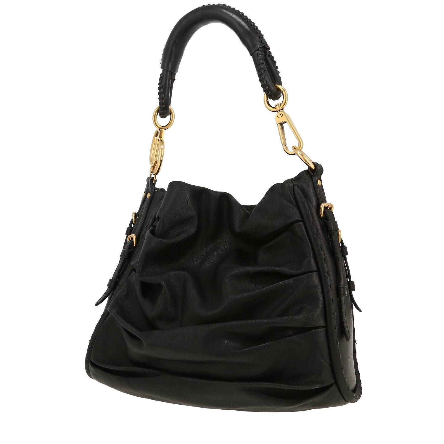 Sac à main Dior   en cuir noir