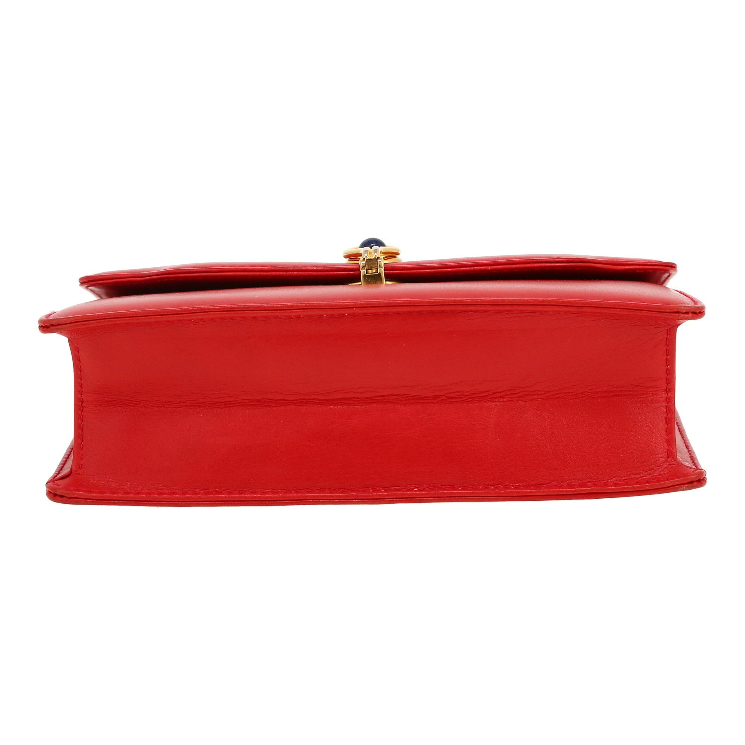 Gucci Vintage handbag  in red leather - Detail D1