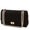 Borsa a tracolla Chanel  Chanel 2.55 in raso nero - 00pp thumbnail