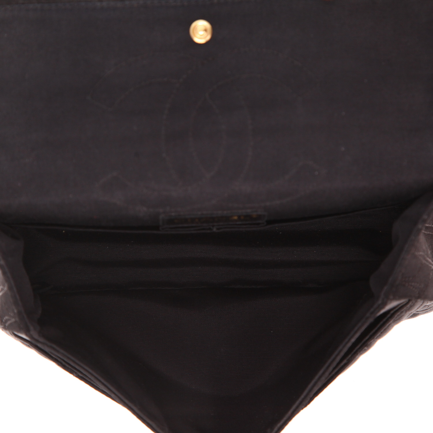 Bolso bandolera Chanel  Chanel 2.55 en satén negro - Detail D3