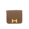 Bolso de mano Hermès  Constance mini  en cuero epsom marrón etoupe - 360 thumbnail