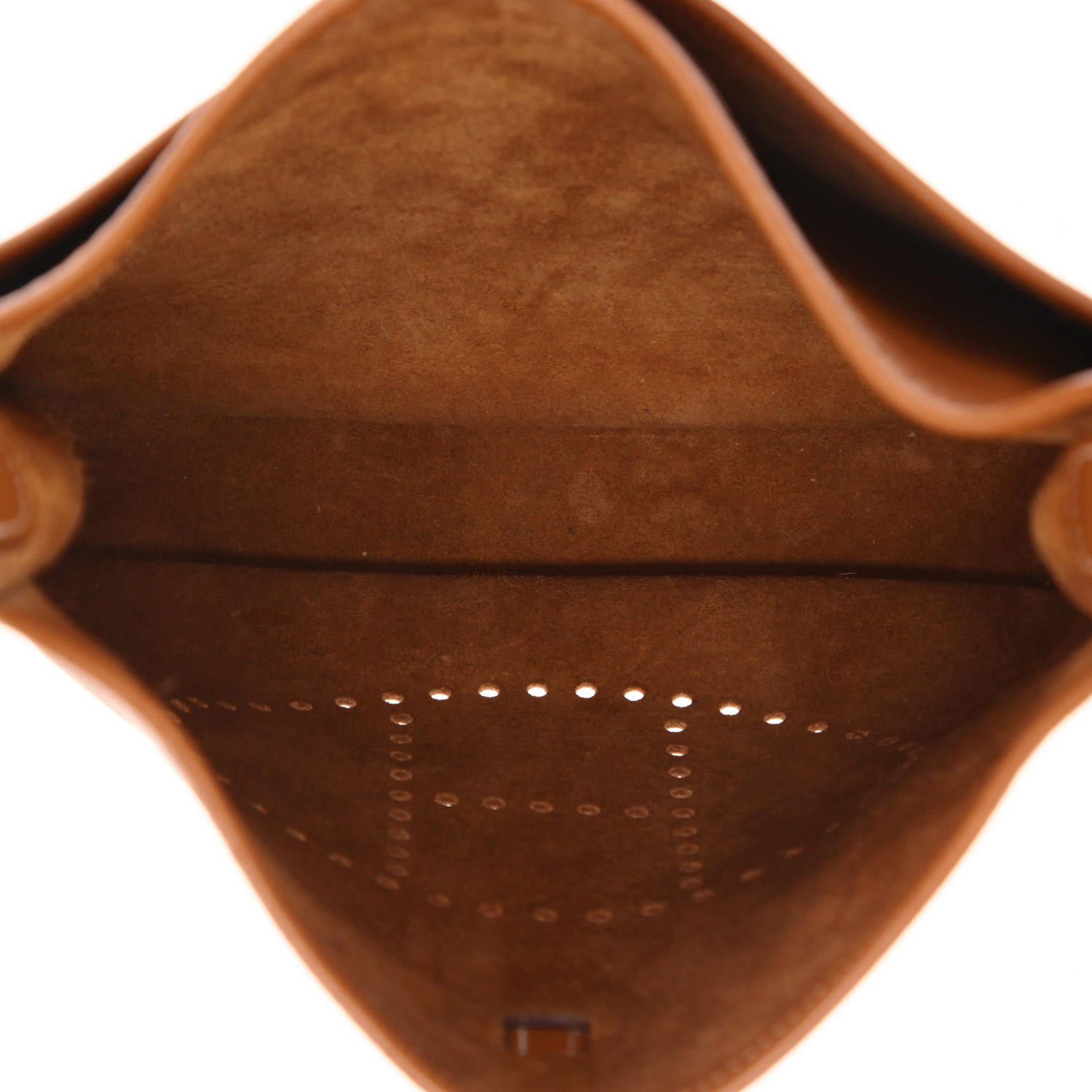 Hermès  Evelyne shoulder bag  in gold togo leather - Detail D3