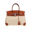 Sac à main Hermès  Birkin 30 cm en cuir Barénia gold et toile beige - 360 thumbnail
