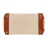 Bolso de mano Hermès  Birkin 30 cm en cuero Barenia color oro y lona beige - Detail D1 thumbnail