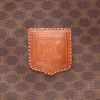 Celine  Vintage travel bag  in brown "Triomphe" canvas  and brown leather - Detail D4 thumbnail