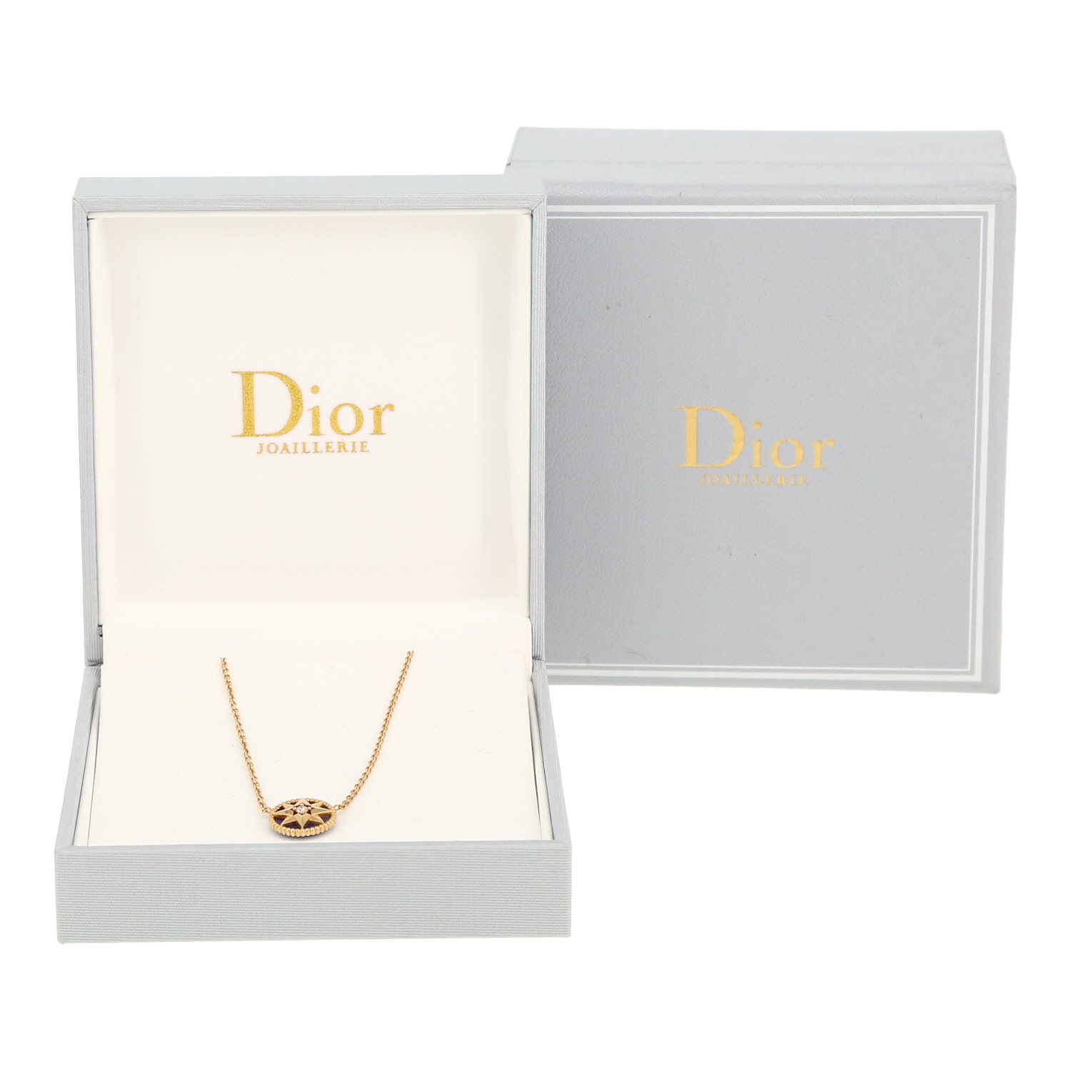 Collier Dior Rose des vents en or jaune, lapis-lazuli et diamant - Detail D2