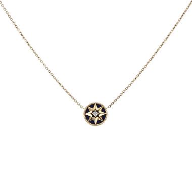 Collar Dior Rose des vents de oro amarillo, lapislázuli y diamante