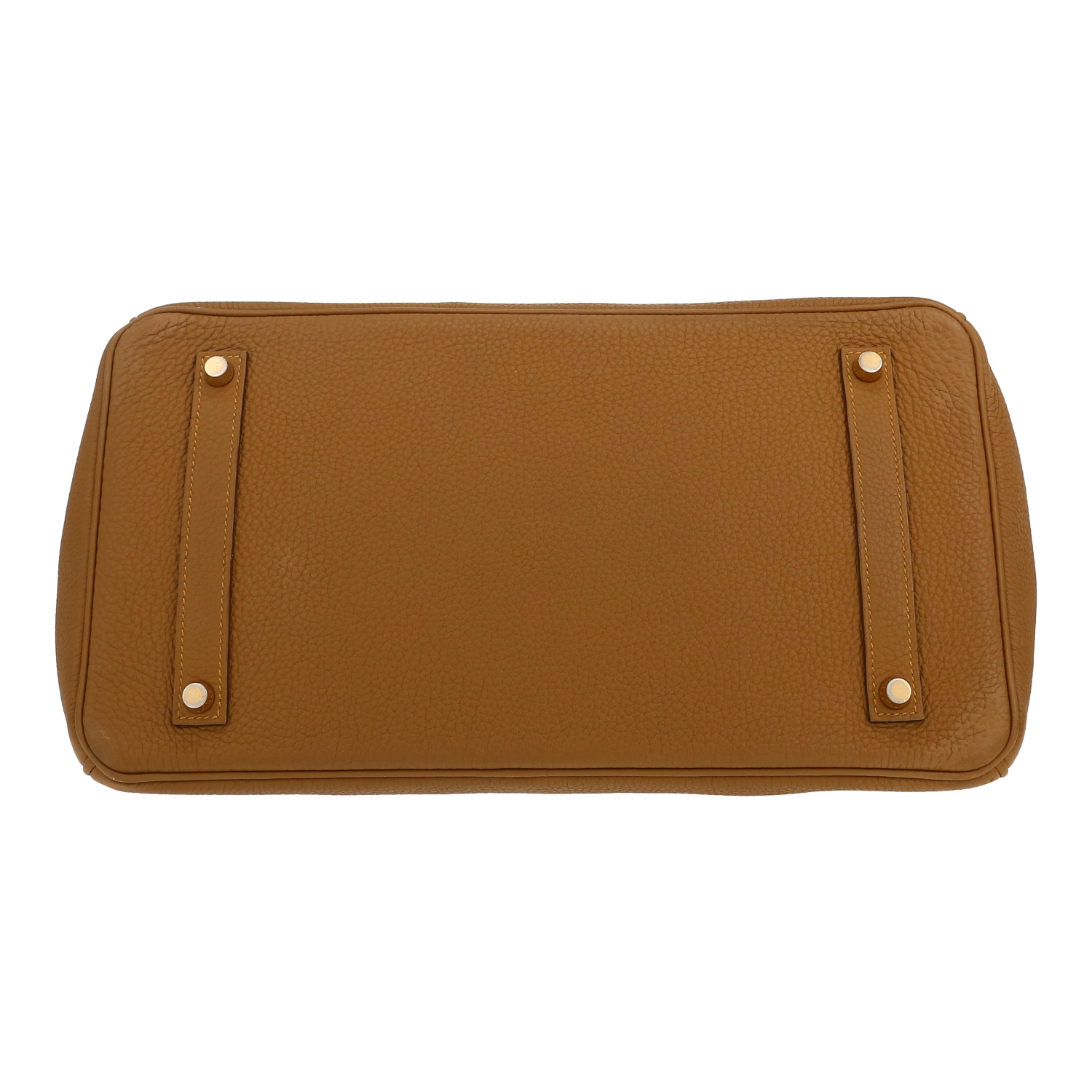 Borsa Hermès  Birkin 35 cm in pelle togo bronzo - Detail D1