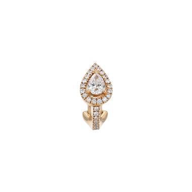 Bijou d'oreille Messika My Twin en or rose et diamants