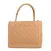 Sac à main Chanel  Medaillon en cuir grainé matelassé beige - Detail D4 thumbnail