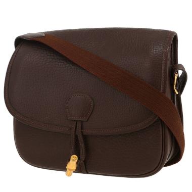 Hermès  Duffle shoulder bag  in brown Fjord leather