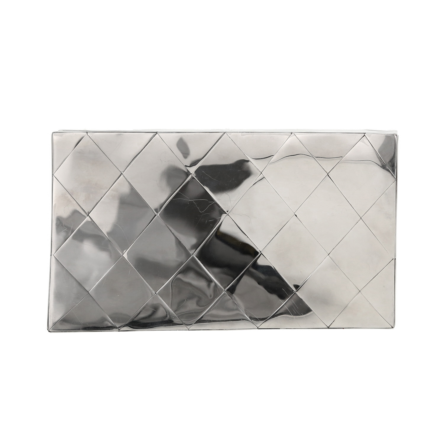 Chanel  Pearl pouch silver mirror metal - Detail D4