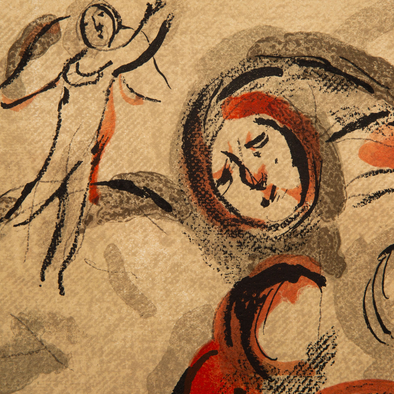 Marc Chagall (1887-1985), Agar dans le désert - 1960 - Detail D2