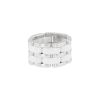 Flexible Chanel Ultra large model ring in white gold and ceramic - 00pp thumbnail