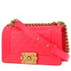 Chanel  Boy small model  shoulder bag  in pink patent leather - 00pp thumbnail