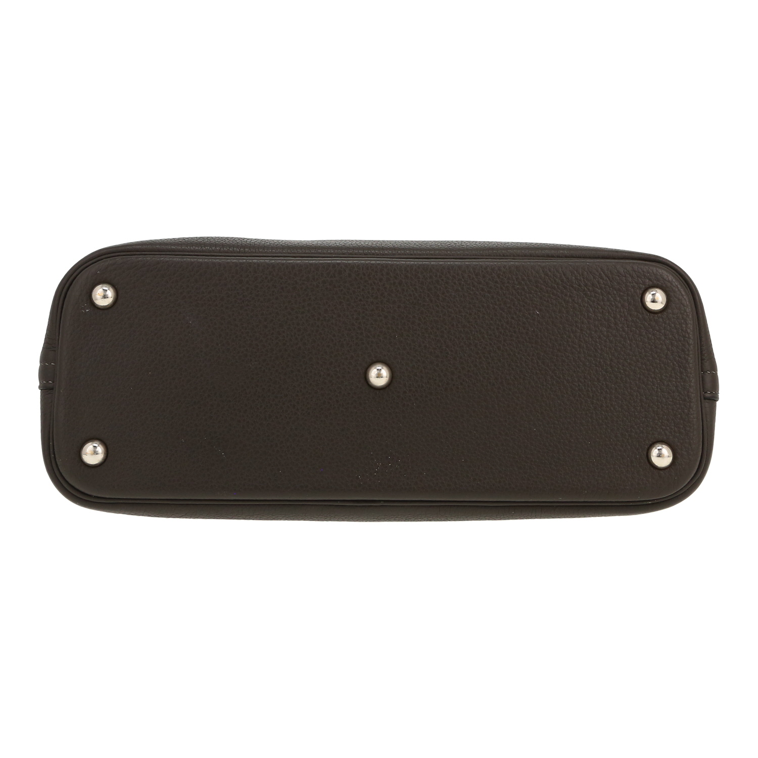 Bolso de mano Hermès  Bolide 31 cm en cuero togo Gris Meyer - Detail D1