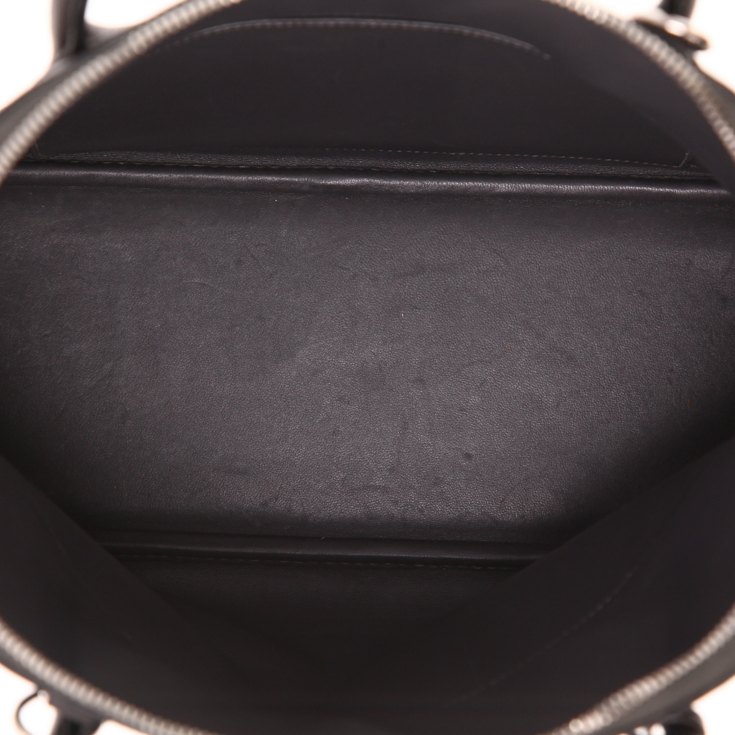 Bolso de mano Hermès  Bolide 30 cm en cuero togo Gris Meyer - Detail D3