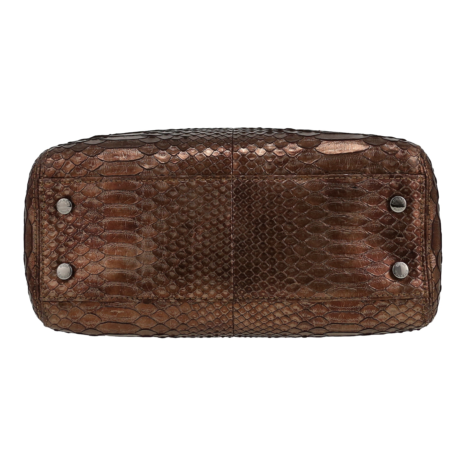 Bolso Cabás Chanel  Executive en piel de pitón bronce - Detail D1