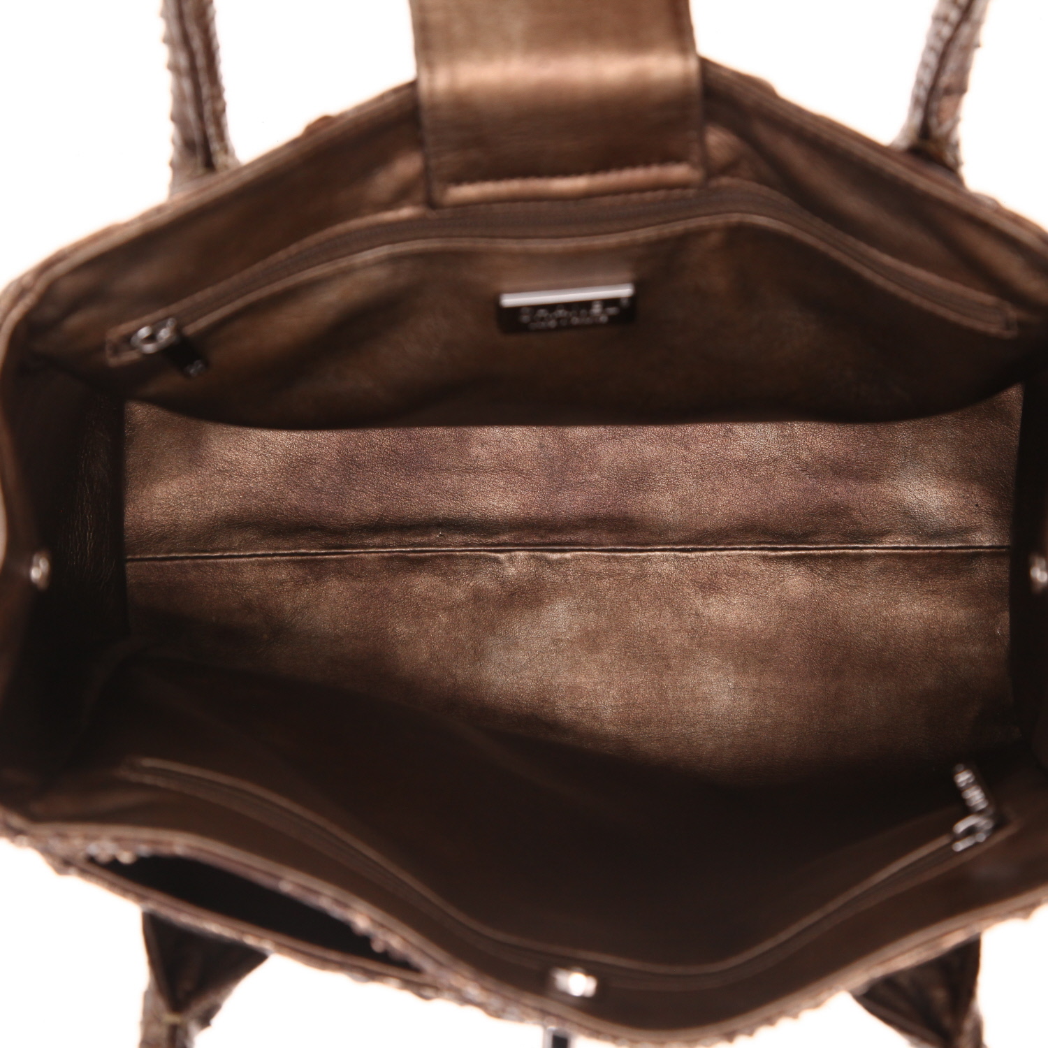 Bolso Cabás Chanel  Executive en piel de pitón bronce - Detail D3