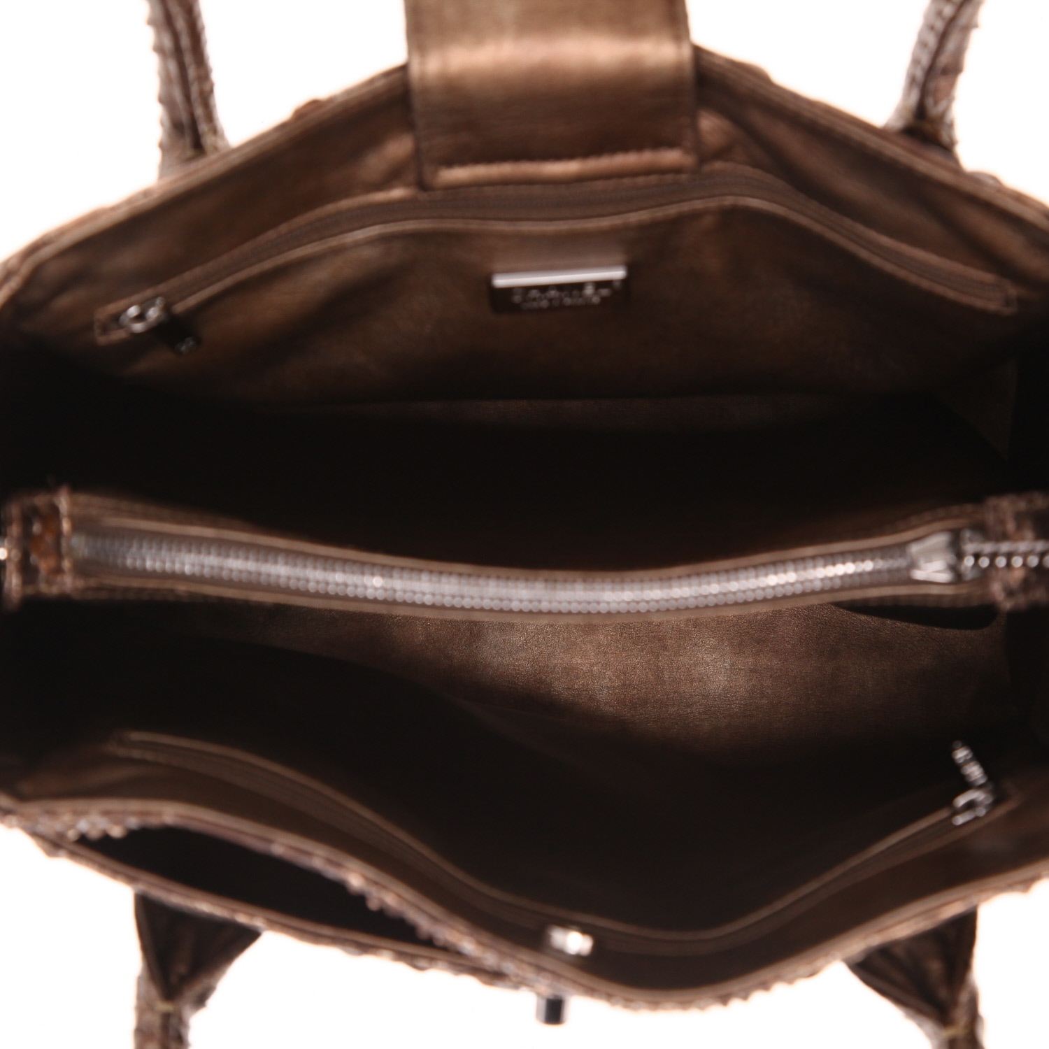 Sac cabas Chanel Executive en python bronze - Detail D4