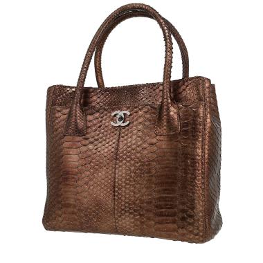 Sac cabas Chanel  Executive en python bronze
