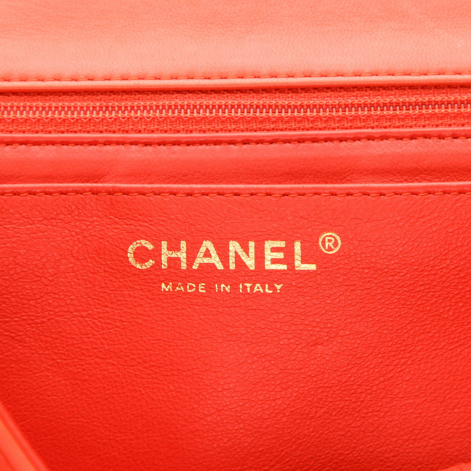 Borsa a tracolla Chanel  Timeless Maxi Jumbo in pelle trapuntata arancione - Detail D2