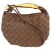 Bottega Veneta  Sardine small model  shoulder bag  in brown intrecciato leather - 00pp thumbnail