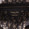 Dior   shopping bag  in beige wicker  and navy blue canvas - Detail D2 thumbnail