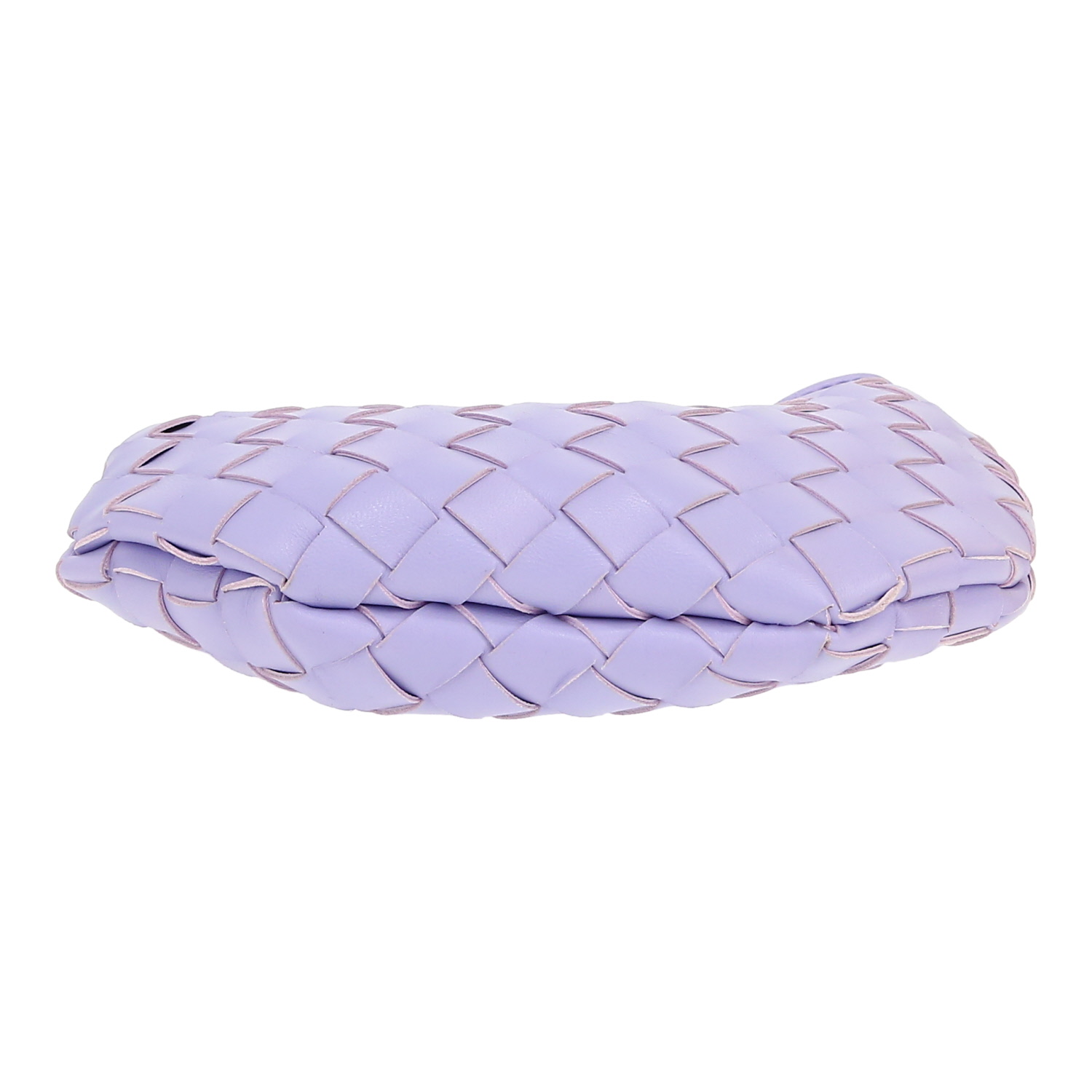 Bottega Veneta  Sardine small model  shoulder bag  in purple intrecciato leather - Detail D1